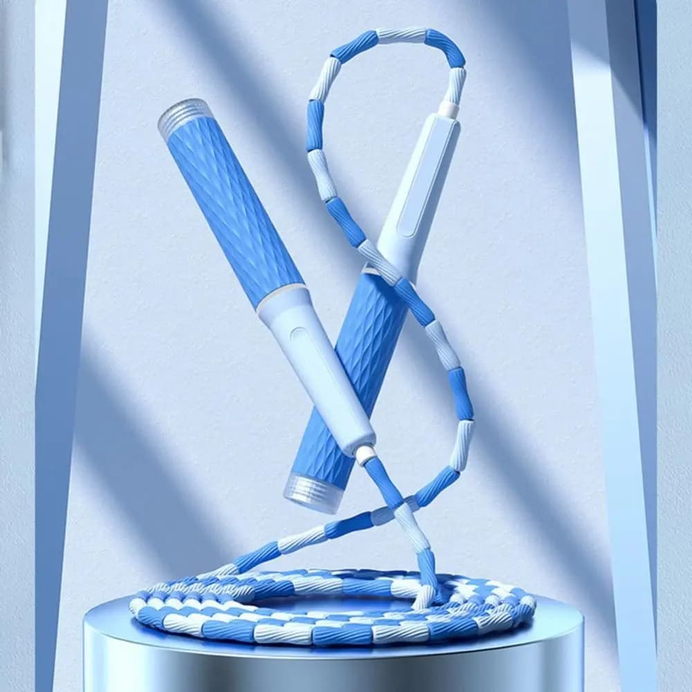 Adjustable Soft Beaded Skipping Rope Not Entangled Strong Flexibility Jumping Training Rope Environment Protection Lighten