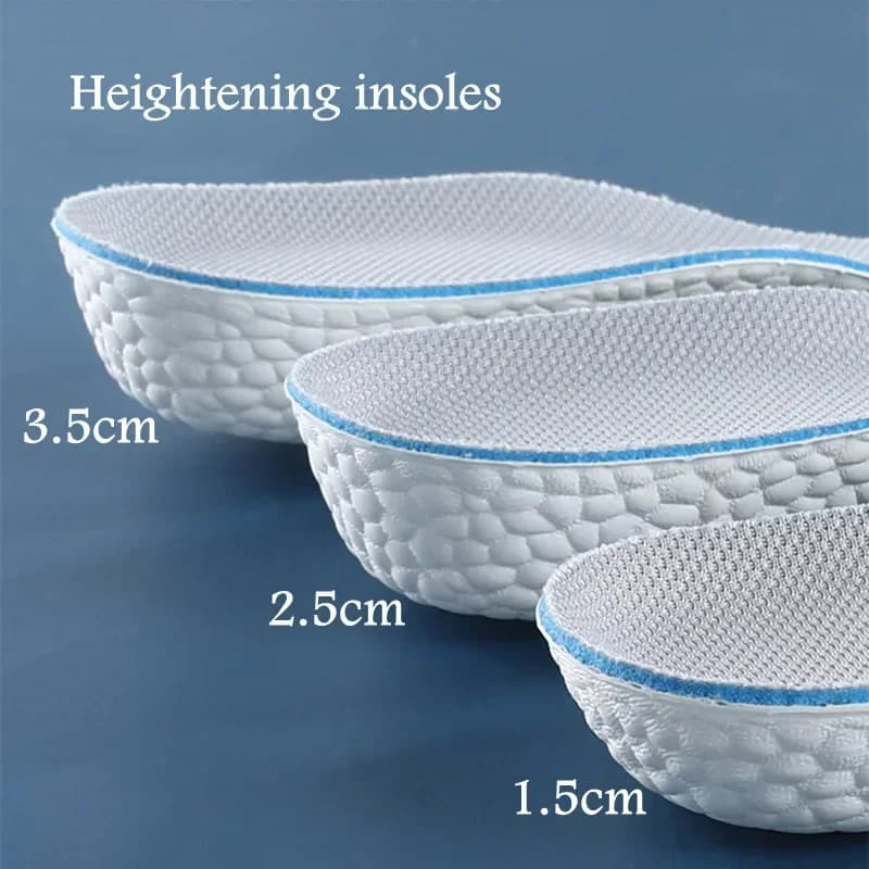 1 paio Boost ammortizzante sport mezza soletta per piedi aumento di altezza scarpe solette uomo donna 1.5/2.5/3.5CM cuscinetti per scarpe in crescita