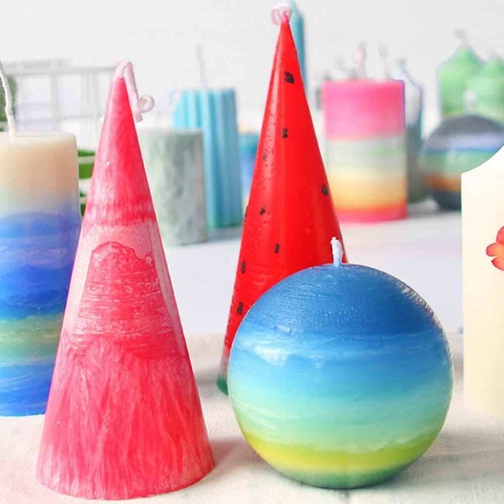 Stampo per Candele in Soia con Motivo a Fiore di Ghiaccio in Rilievo, Ornamenti Cilindrici in Plastica, Modello per Cera, Aromaterapia, Decorazione Casa