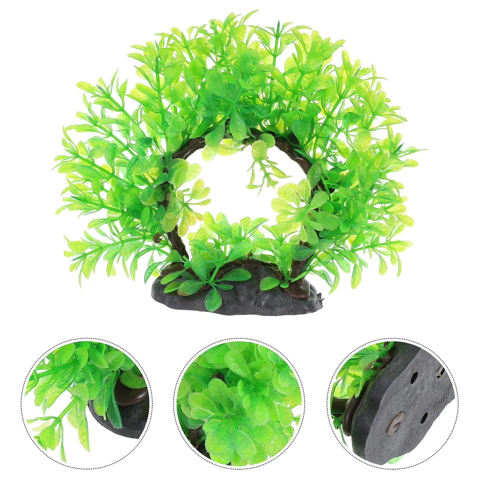Set di Piante Artificiali per Acquario, Ornamento Realistico in Resina a Forma di Arco per Decorazione Acquario, Paesaggistica per Piccoli Acquari di Pesci Betta e Tartarughe