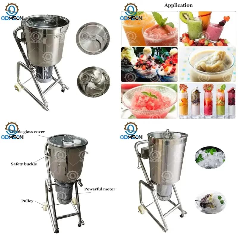 2026 QDMECH Frullatore Multifunzione, Tritatutto per Verdure, Processore Industriale Commerciale per Ristoranti, Frullatore Alimentare Professionale