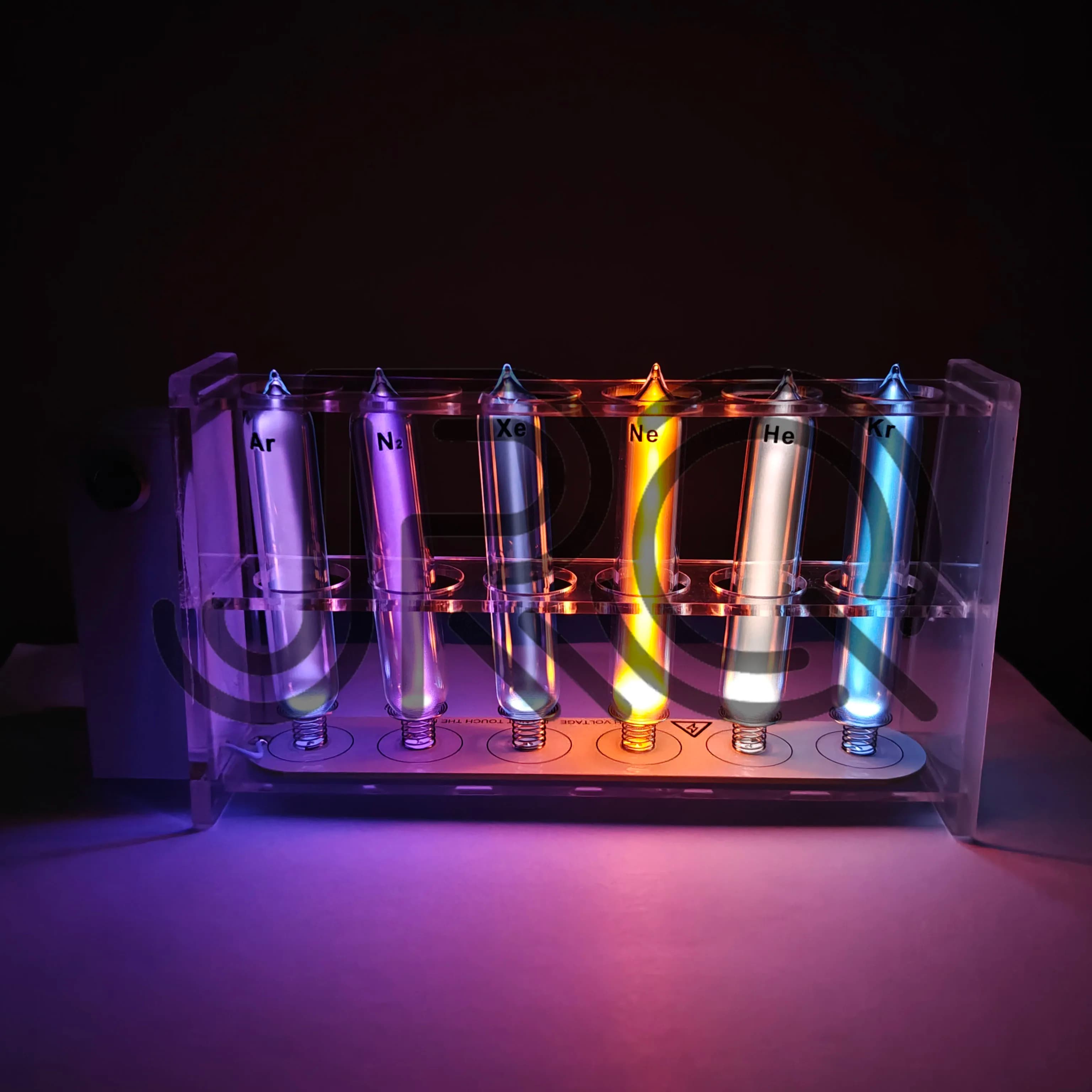 YHC Noble Gases Helium Neon Argon Xenon Krypton Nitrogen Oxygen Carbon Dioxide Air 80W 6A Tesla Coil Gun Artificial Lightning