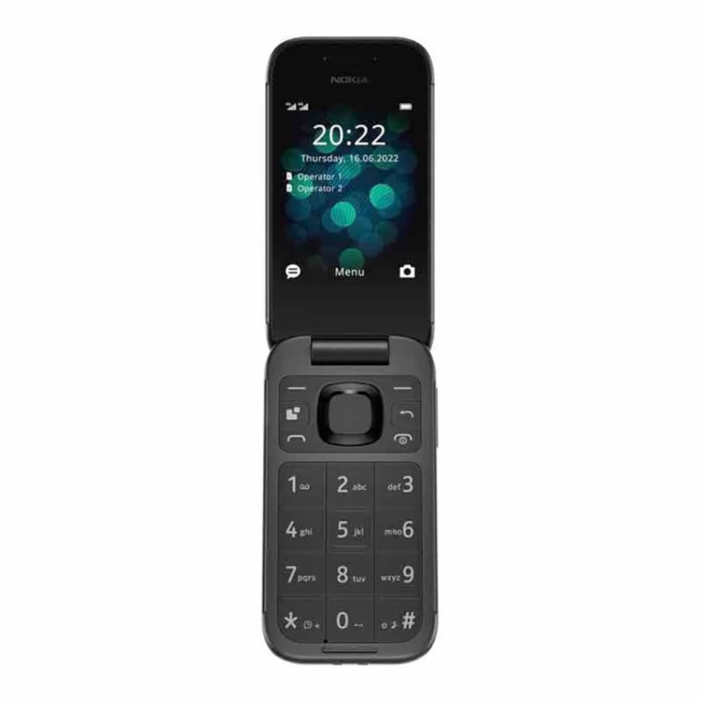Nokia 2660 Flip 4G Backup Phone 2SIM 2.8-inch 1450mAh Flashlight Bluetooth 4.2 3.5mm FM Radio Micro-USB Nokia Used Phone Unlock
