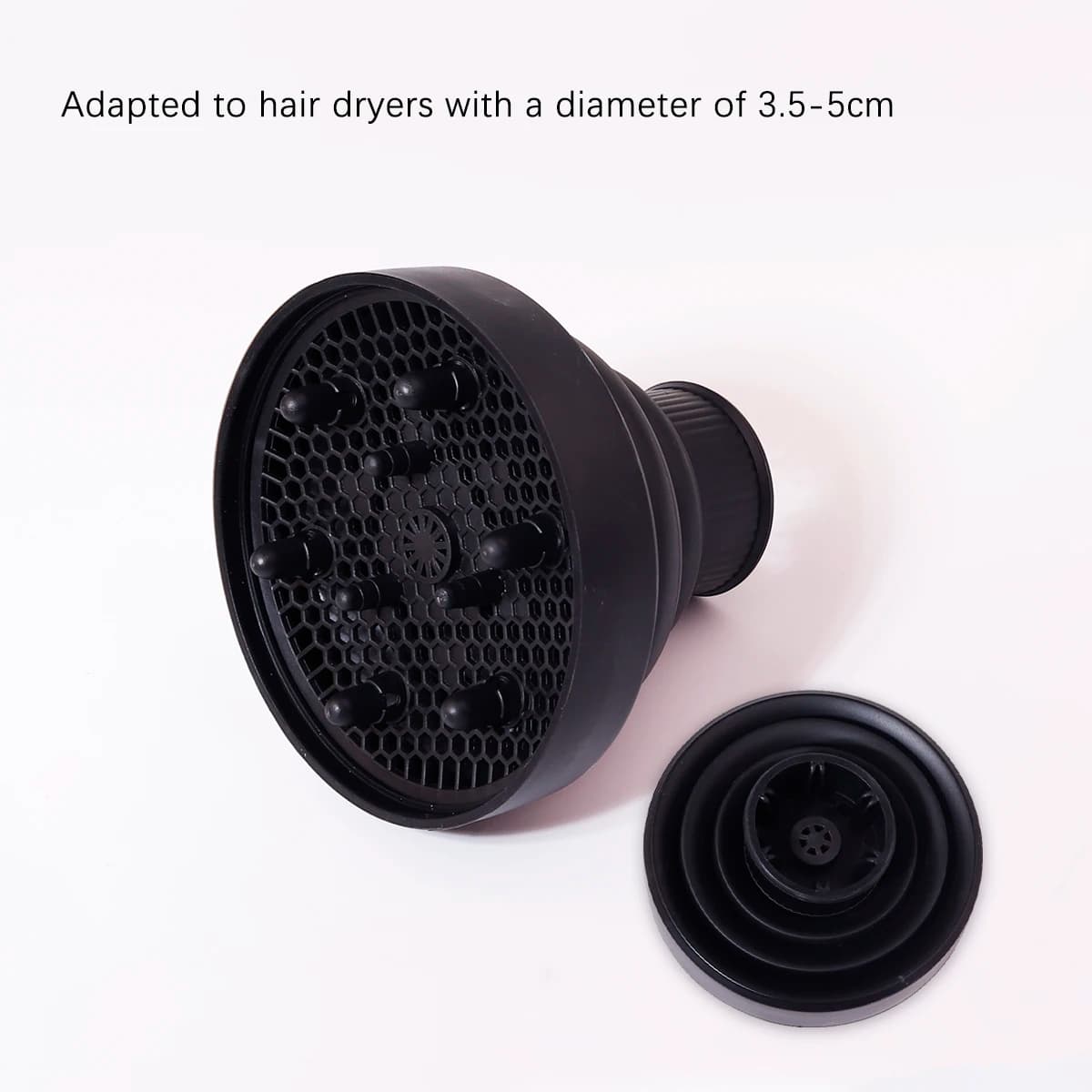 1pc random model scalable silicone hair dryer adjustable temperature resistant hairdryer special for real hair wigs