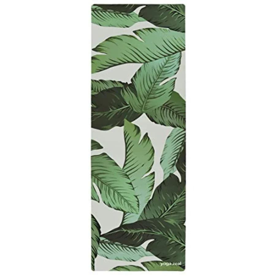 Yoga Mat Thick Anti-slip for Hot Yoga, Ecological, Printed, Luxuriously Soft in Black, Designed for a Higher Expenditure During Food