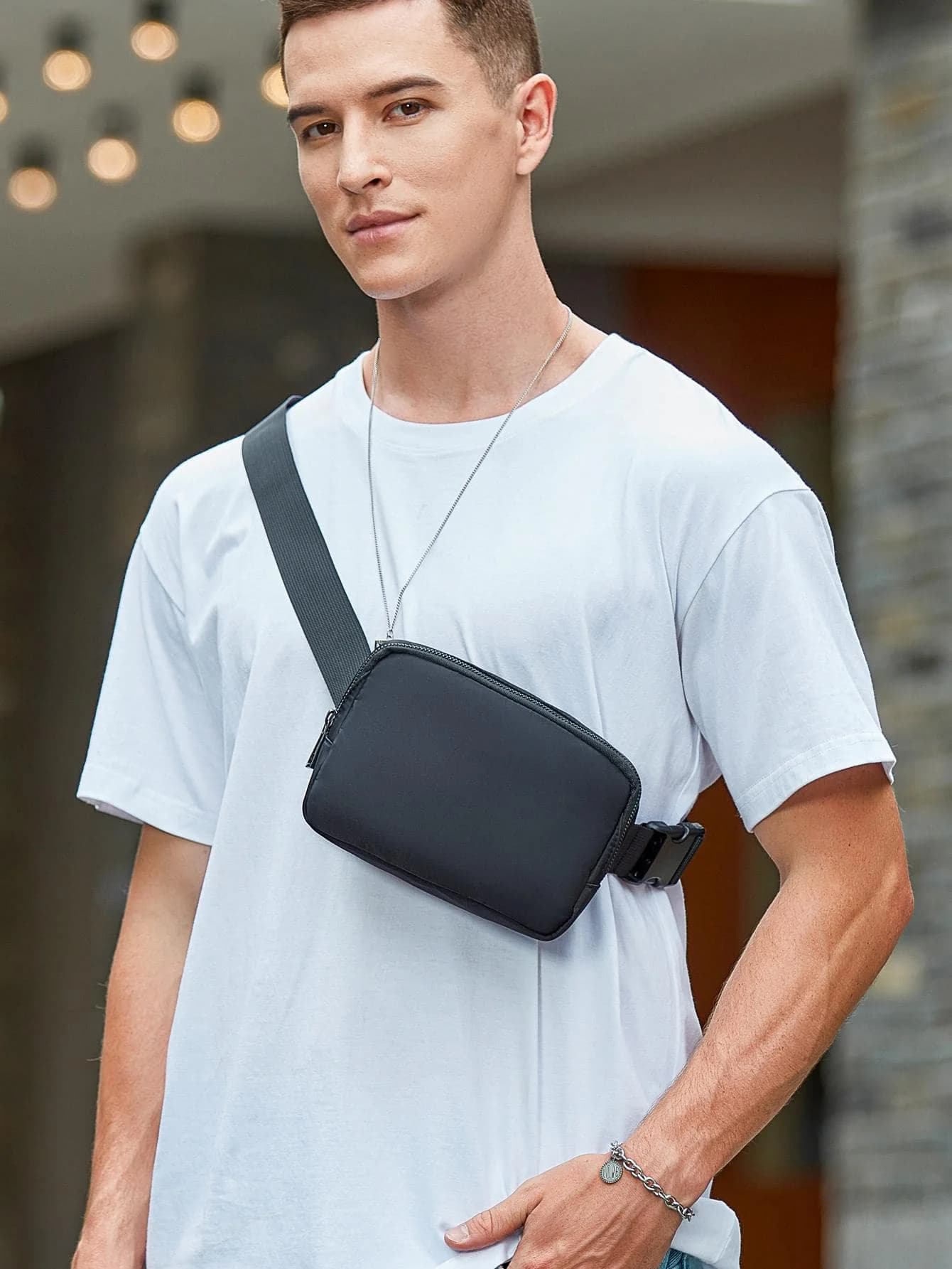 Marsupio piccolo Marsupio messenger multifunzionale leggero e portatile alla moda per sport da viaggio all'aperto