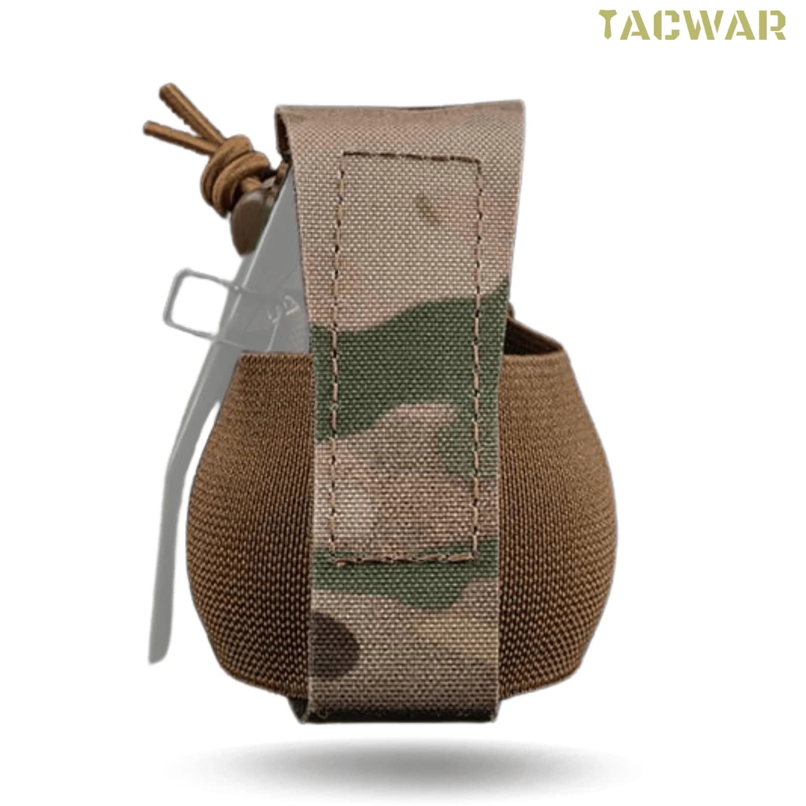 Tactical Elastic Frag Grenade Pouch, M67 RGD-5 Model Storage Bag for Airsoft Plate Carrier Vest Belt