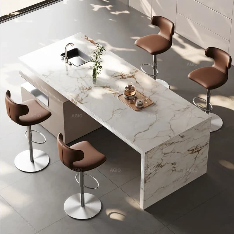 Sgabelli da bar minimalisti da barbiere professionali regolabili con schienale Sedie da bar da gioco da campeggio Mobili da bar ergonomici e rilassanti Sillas
