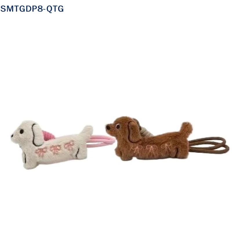 Hot! Cartoon Animal Dog Dachshund Plush Keychain Puppy Stuffed Keyring Cute Key Holder Pendant Bag Hanging Decoration Gift
