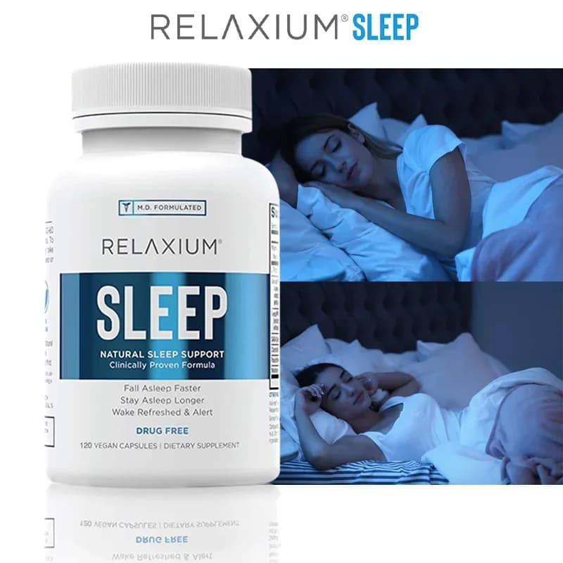 Aiuto naturale per il sonno, integratore per il sonno per estendere il sonno e alleviare lo stress, contiene magnesio, melatonina, GABA, camomilla