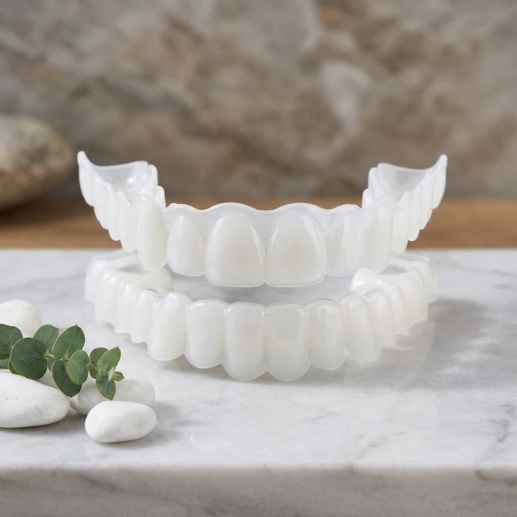 Faccette Dentali Temporanee Riutilizzabili Comfort Fit per Sorriso Istantaneo e Sbiancamento Dentale CK848