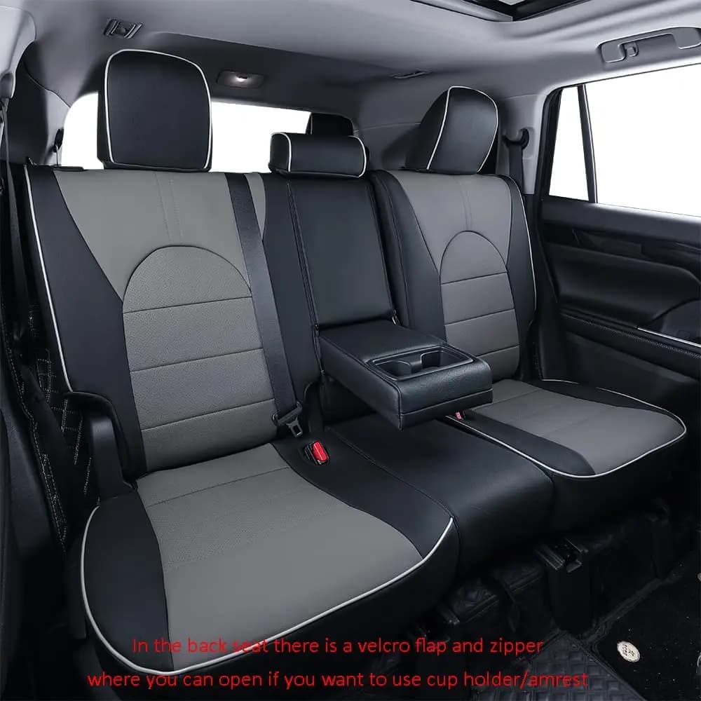 EKR Camry Car Seat Covers Custom Fit for Toyota Camry 2018-2024 SE/LE/XLE/XSE Waterproof Leather Car Seat Cover Protection