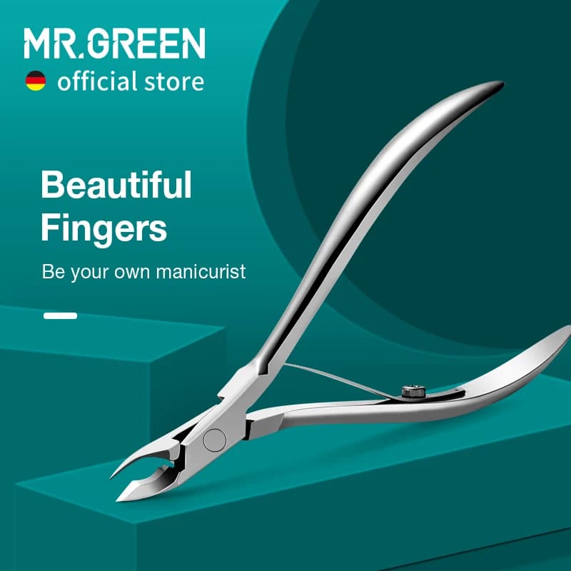 Manicure scissors with cuticles for nails MR.GREEN