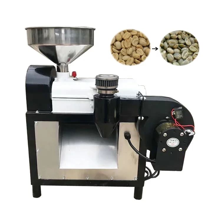 Small dry coffee bean sheller