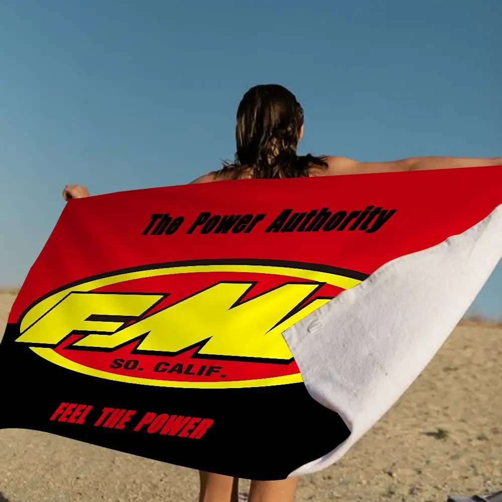 FMF Racing Logo Anime Beach Swimming Towel, salvietta morbida e assorbente, regali per bambini, per viaggi, campeggio, palestra