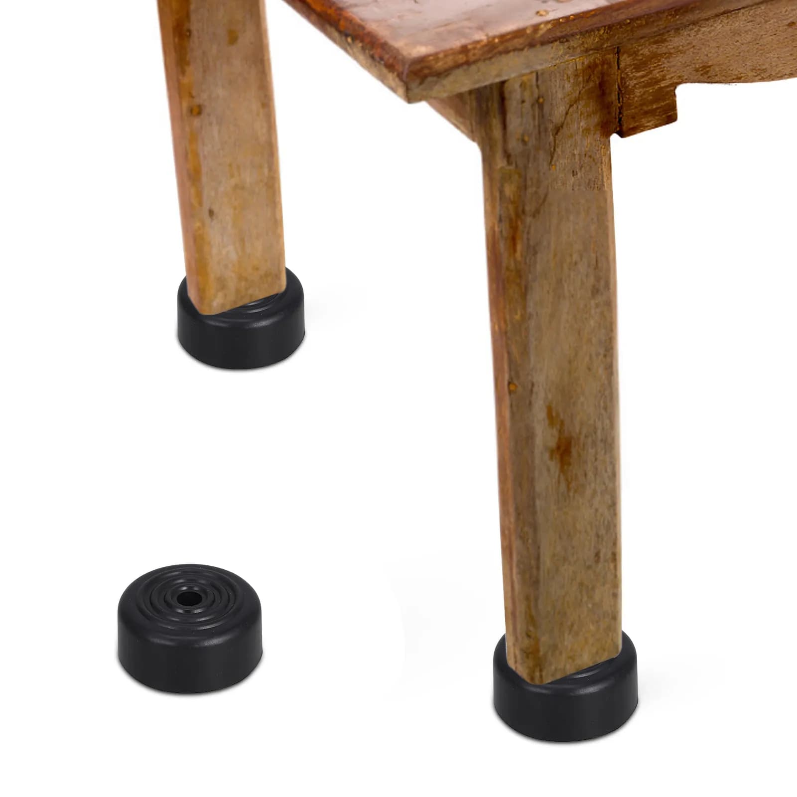 6 piedini neri da 5 cm rotondi e conici per divano, sostituzione gambe mobili, piedini resistenti per divano, sedia, armadio, protezioni antiscivolo per pavimento
