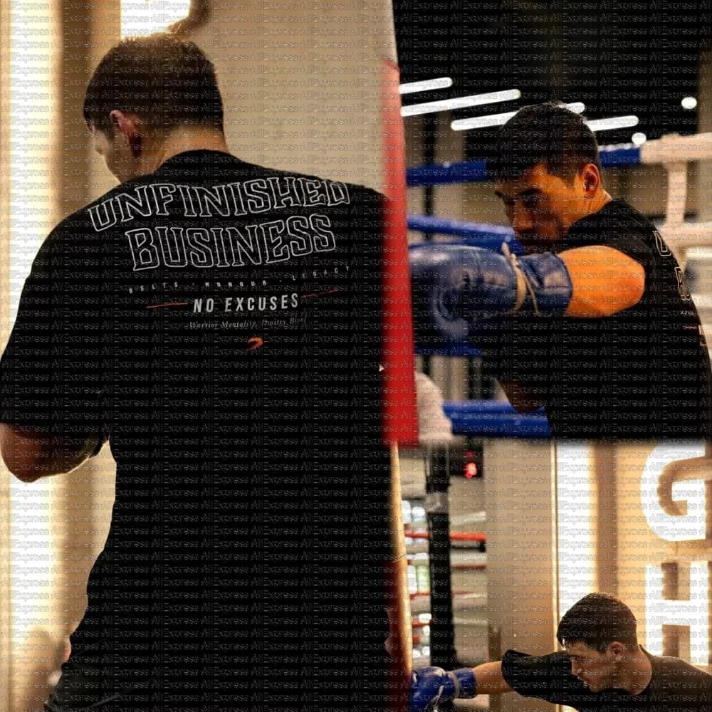 T-shirt sportiva estiva traspirante ad asciugatura rapida Tendenza moda Stampa di lettere Camicia da allenamento da uomo consigliata per boxe che assorbe il sudore