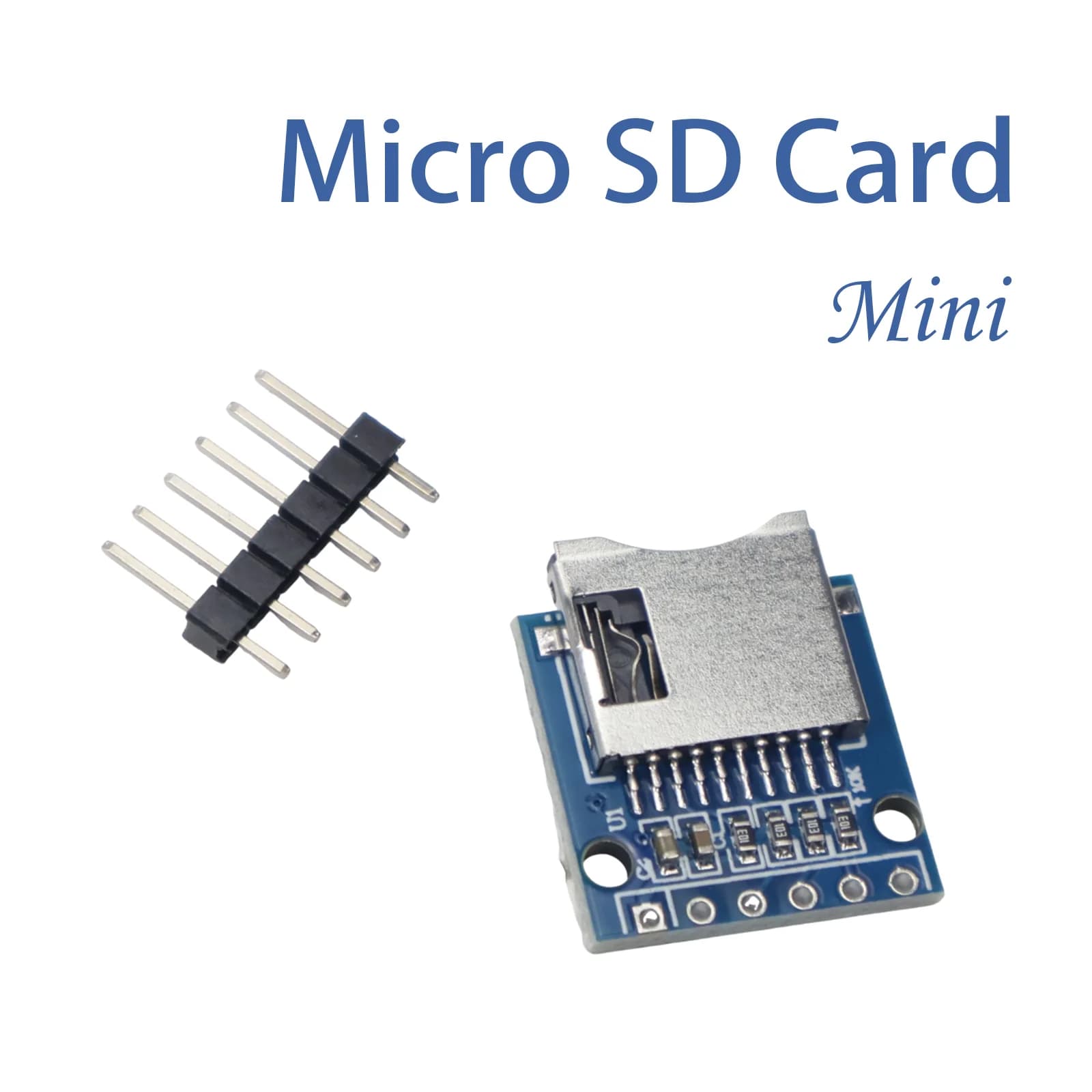 Modulo Lettore Schede Micro SD SPI 3.3V con Convertitore di Livello per Arduino ESP32 STM32 Raspberry Pi DIY Acquisizione Dati Header Non Saldati