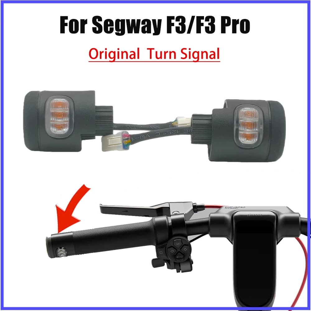 Indicatore di direzione originale in un unico pezzo per scooter elettrico Segway Ninebot F3 F3 Pro Luce di svolta con maniglia universale sinistra-destra