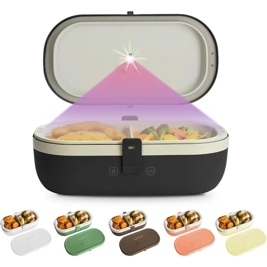Lunch Box elettrico autodeinfettante per adulti Scaldavivande portatile per viaggi di lavoro Lunch Box riscaldato portatile per uomini e donne Char