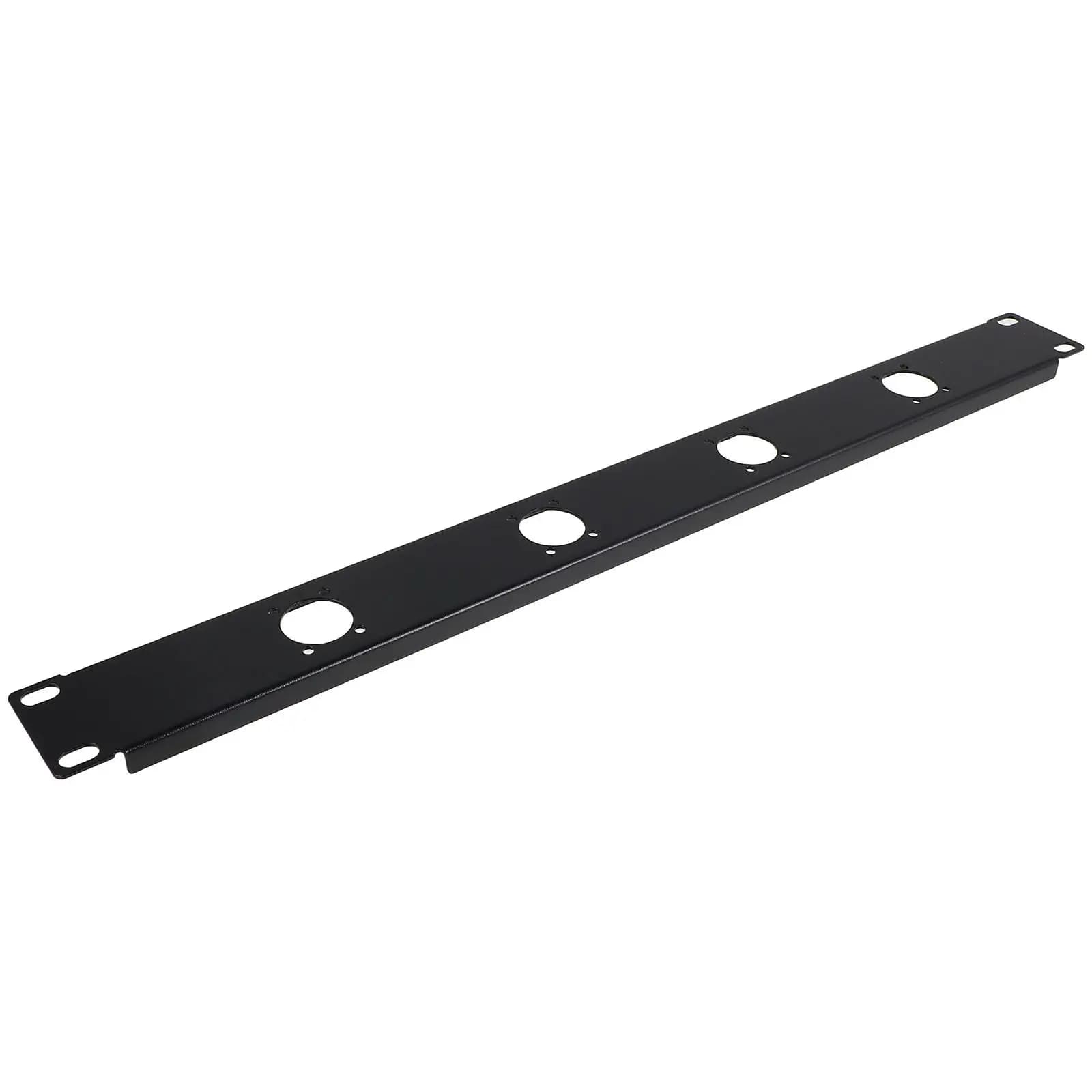 Pannello XLR 1U a 4 porte con cerniera per montaggio a rack, organizer per cavi audio, gestione cavi per armadi rack di rete e studio