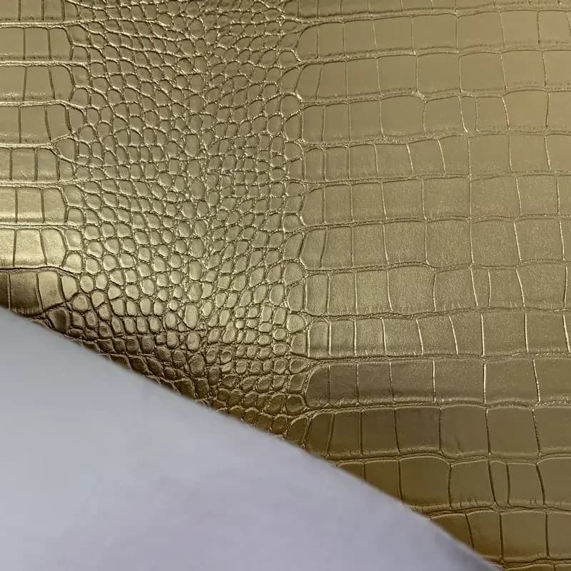 Imitazione pelle di coccodrillo in rilievo materiali in ecopelle sintetica in PVC