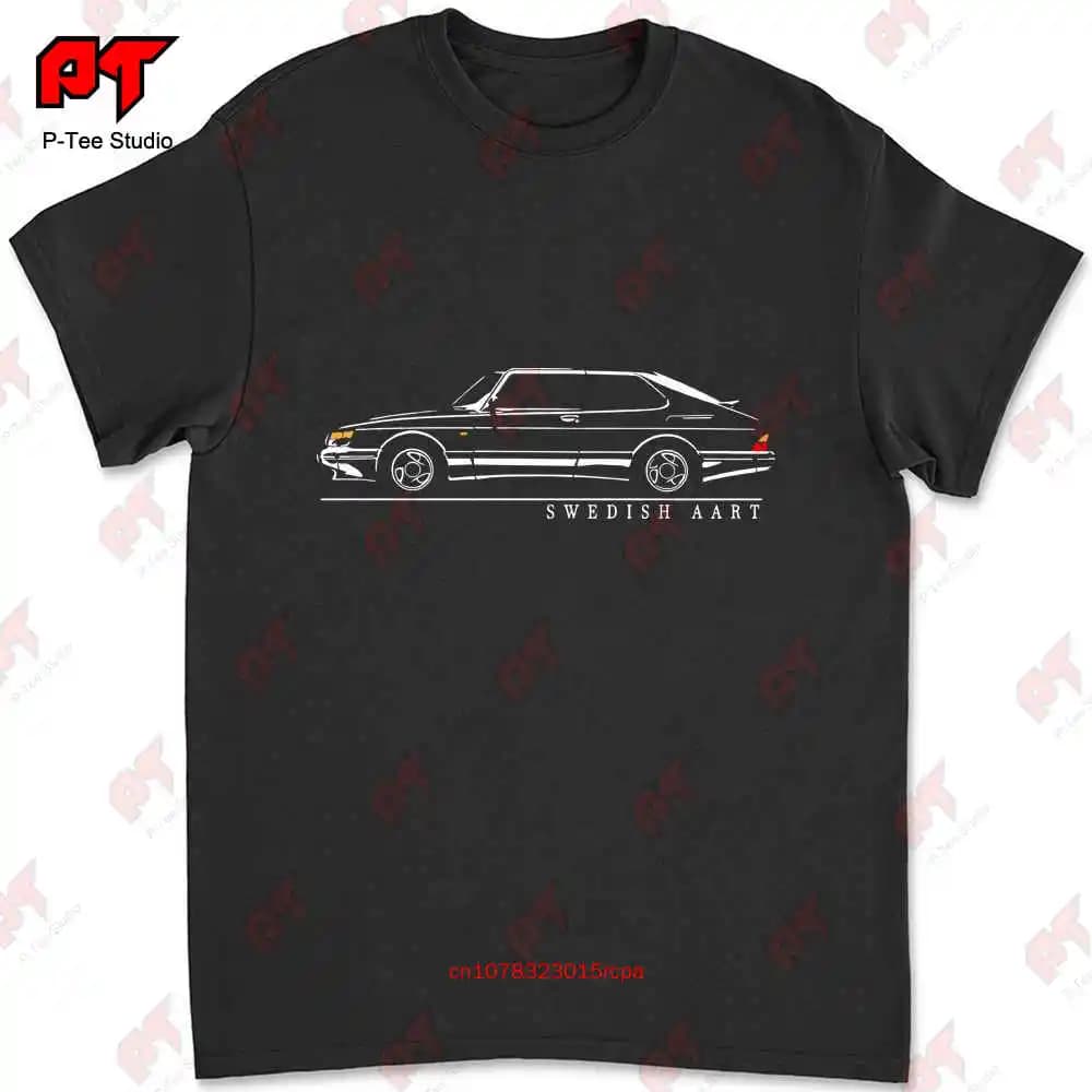 Saab 900 Turbo Fans t-shirt d'arte svedese T4WF