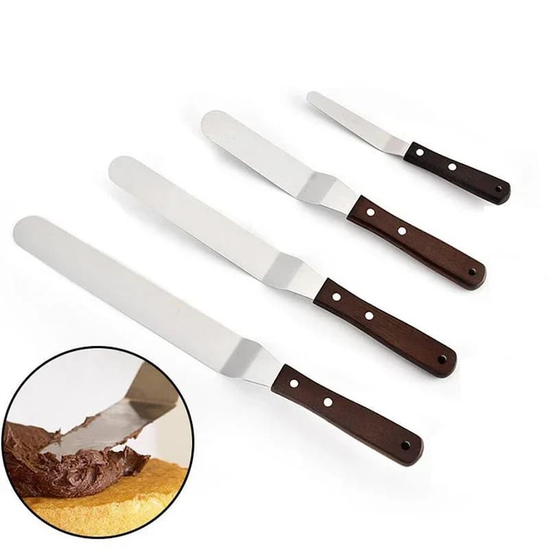 4/6/8/10 inch stainless steel cake spatula butter cream icing knife for cream frosting tools to decorate kitchen cakes