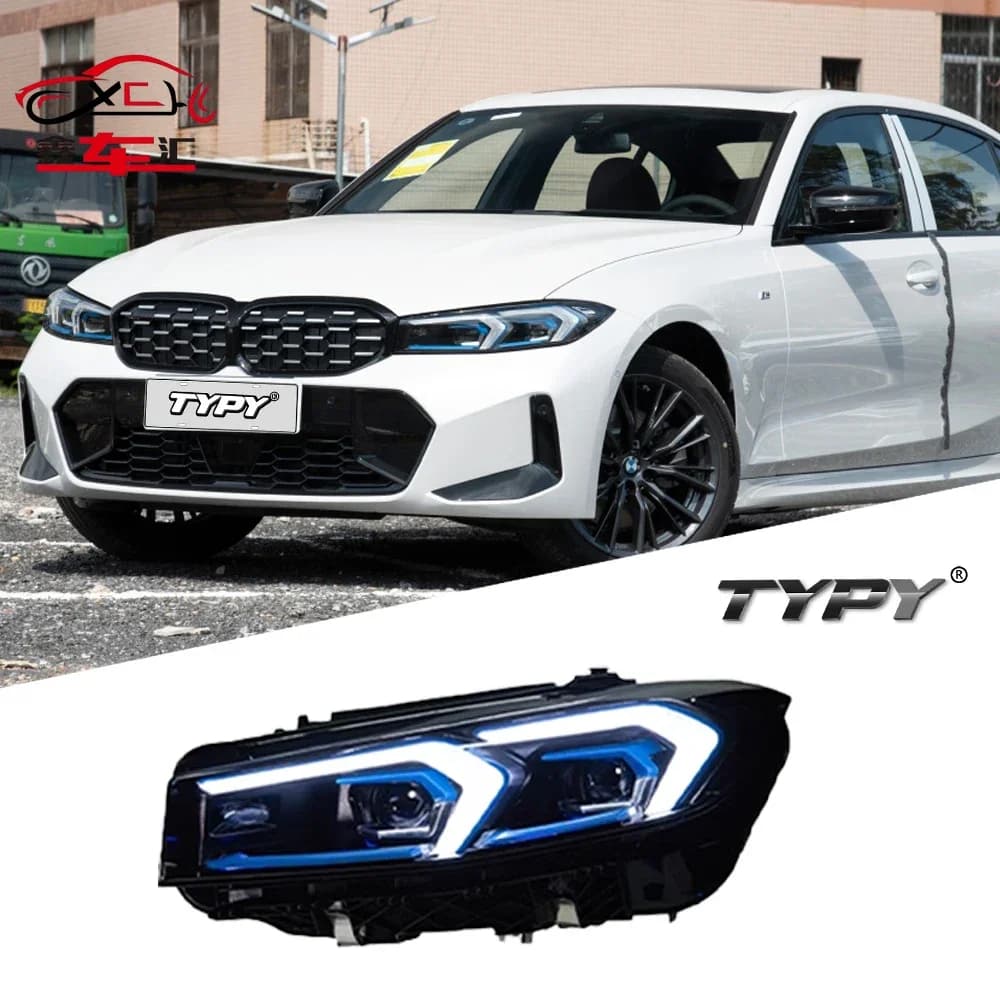 Faro per BMW Serie 3 G20 G28 2020-2024, Aggiornamento Modificato con Nuovo DRL, Indicatore di Direzione Dinamico LED, Accessori Auto