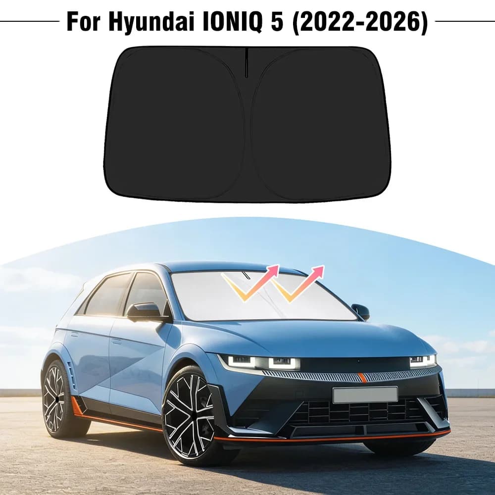 For Hyundai IONIQ 5 2022-2026 Car Windshield Sunshade Cover Front Window Sun Shade Visor UV Protection Accessories
