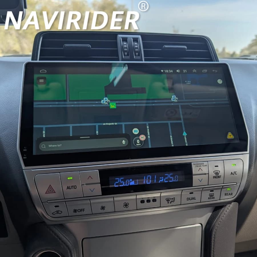 Per Toyota Land Cruiser Prado 150 2018-2023 Autoradio da 12.3 pollici Auto Android Media Navi GPS Lettore DVD per auto WIFI BT 5.0 Carplay