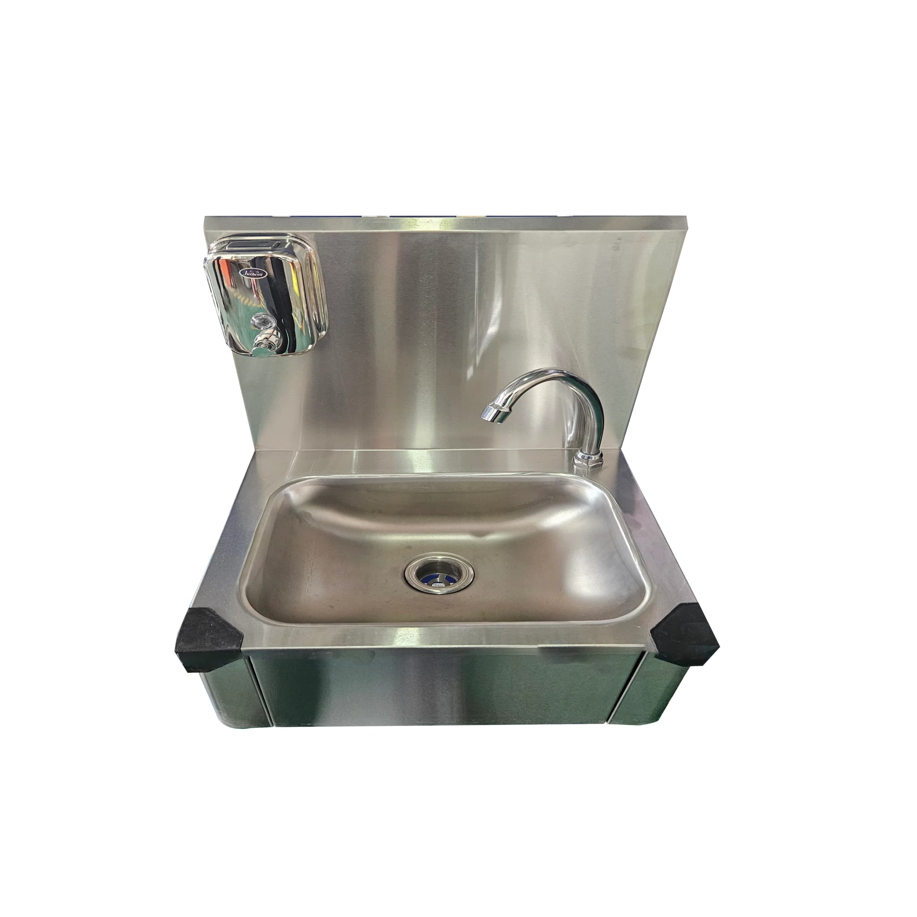 Rubinetto a Collo di Cigno in Acciaio Inox per Lavello da Cucina Commerciale, Dispenser di Sapone di Alta Qualità, Fabbricazione in Acciaio Commerciale