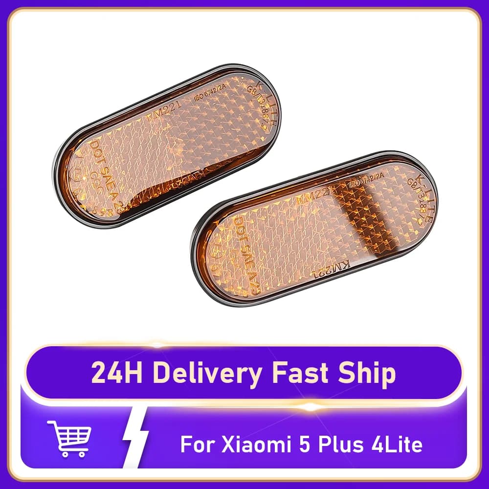 Electric Scooter Reflective Strips For Xiaomi 5 Plus 4Lite 2nd gen Kickscooter Left Right Front Fork Safety Reflector Strip Part