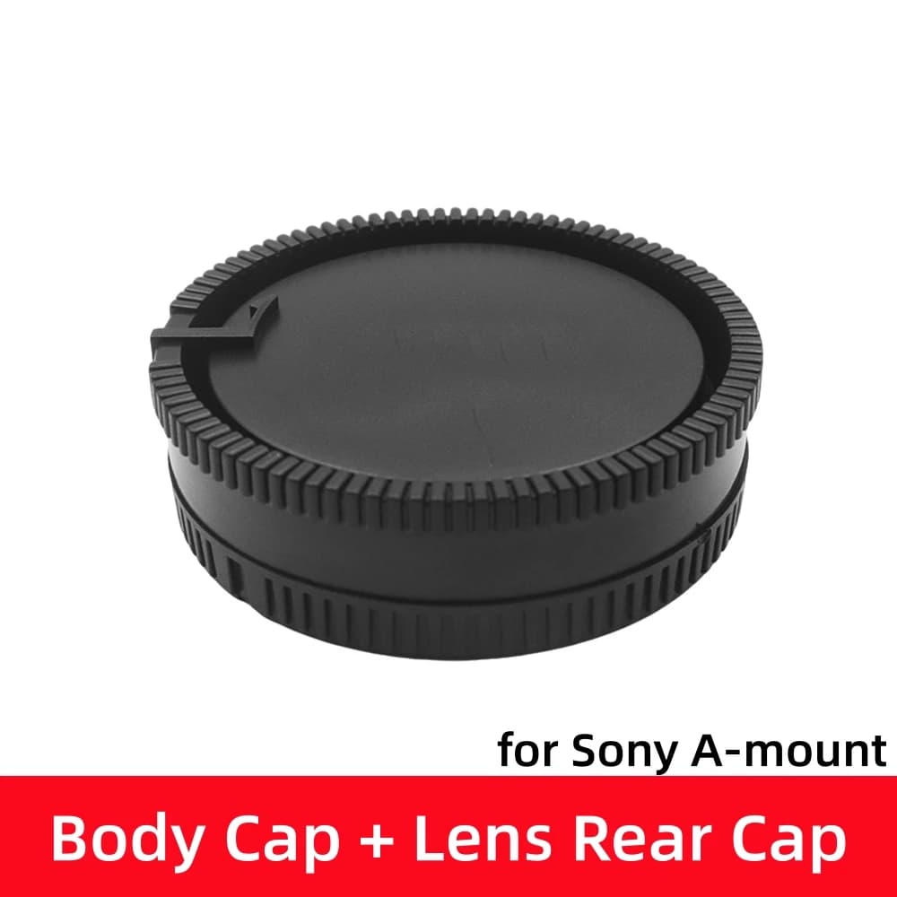 Copriobiettivo e Copertura Posteriore per Fotocamera Sony A Mount A58 A57 A77II A99II A65 A77 A99 II A35 A37 A100 DSLR SLT Accessori