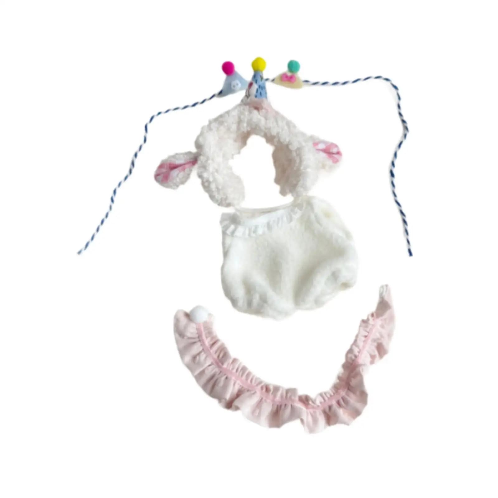 Costumi in peluche per bambole da 5,91 pollici: Abiti educativi e alla moda per bambine, ideali per il travestimento fai-da-te