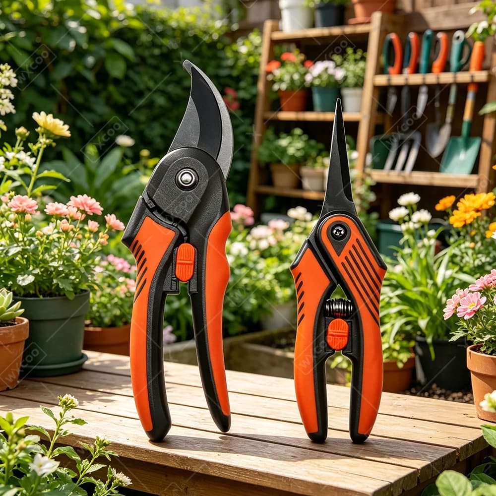 Heavy Duty Durable Manual Garden Trimmer Sharp Stainless Steel Bird Beak Shape Pruning Shears Labor Saving Fruit Branch Clippers