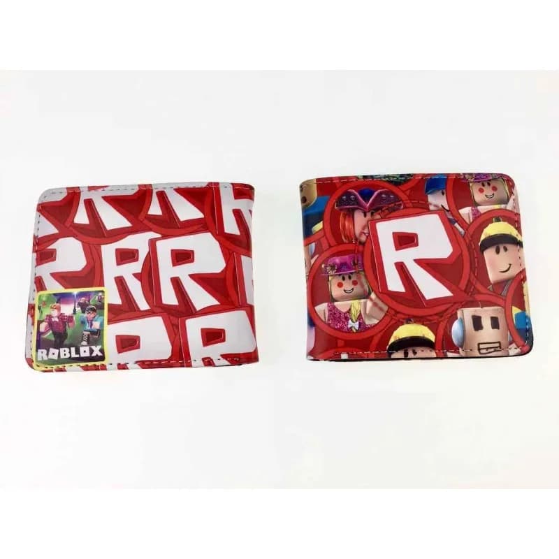 Portafoglio Corto Stampato con Personaggi del Gioco ROBLOX, in Pelle PU, Multifunzione, Portamonete, Regalo