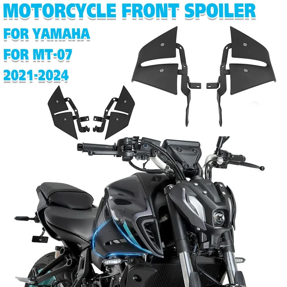 Spoiler Laterali MT07 2023 per YAMAHA MT-07 MT 07 2021-2024, Alette Aerodinamiche Anteriori per Moto Naked