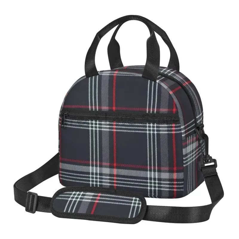 Borsa per il pranzo termica portatile personalizzata GTI Tartan Borsa per il pranzo termica portatile per viaggi di lavoro Borsa Bento riutilizzabile con spalla regolabile