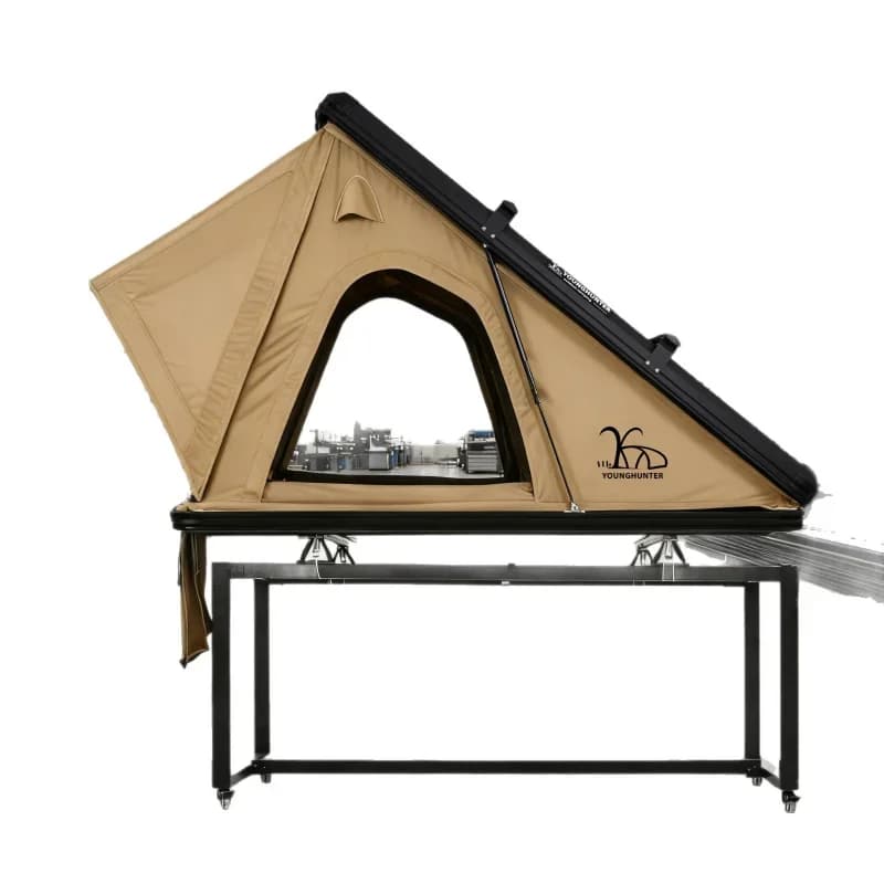 KQX Hydraulic Quick Open Hard Roof Top Tent 2 Person SUV Outdoor Camping