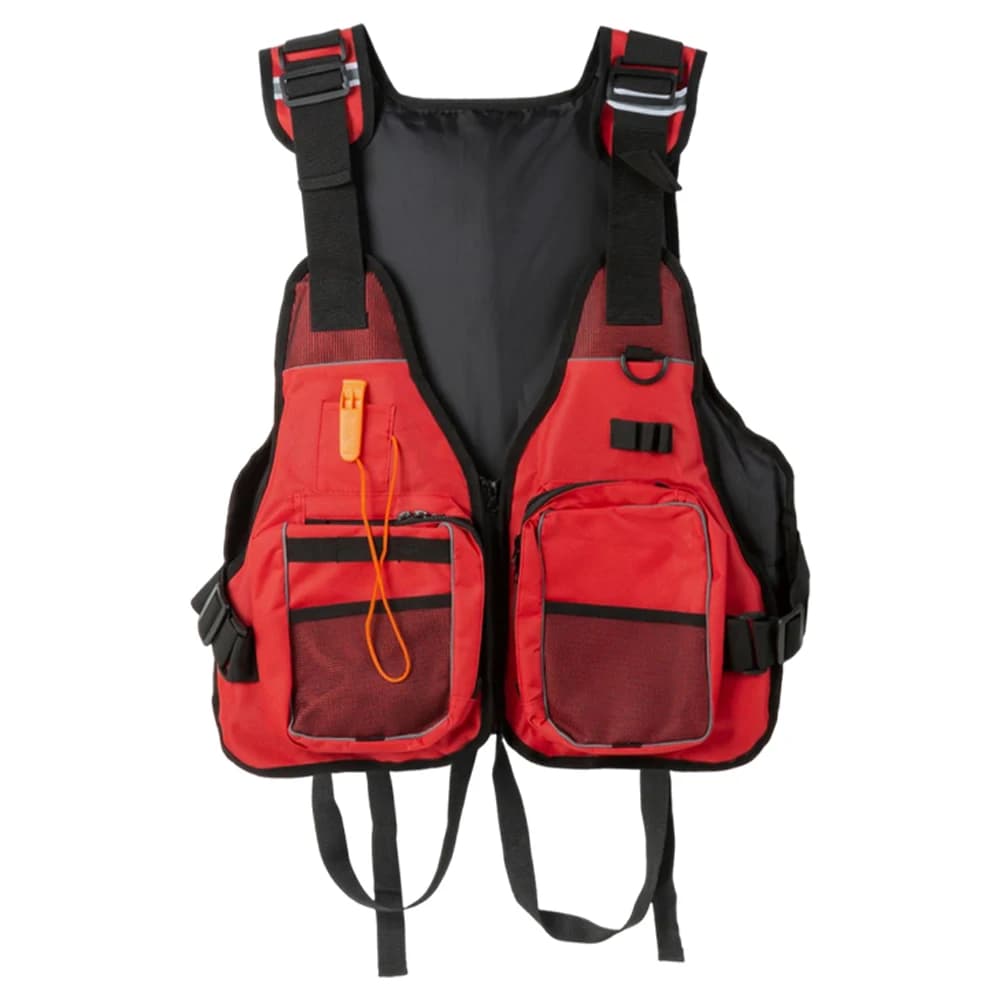 Giubbotti di salvataggio Costume da bagno Fischio Giubbotto da nuoto Attrezzatura galleggiante Borsa da pesca multifunzionale Sport acquatici M Regolabile Bambini Adulti
