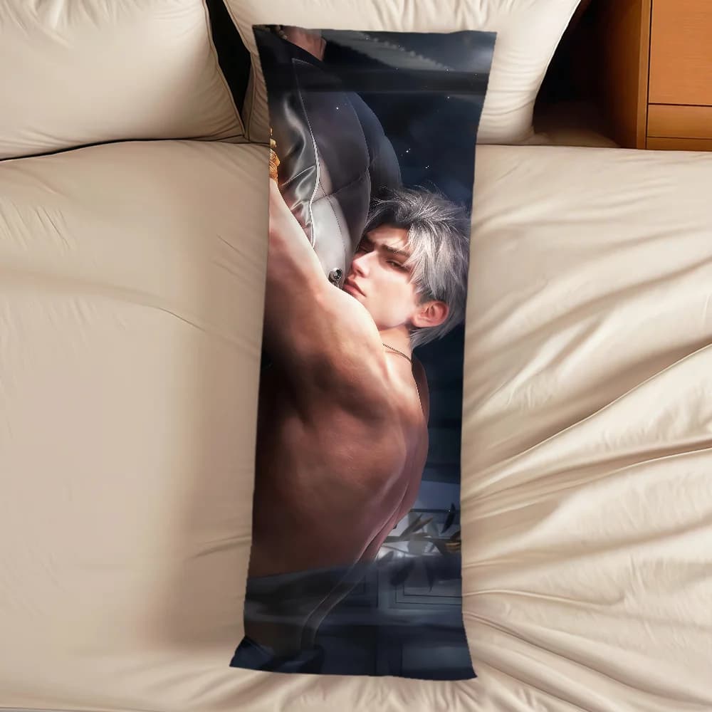 Game Sylus Love and Deepspace Muscle Cushion Cover Long Rectangle Pillowcase Bed Comfort Sofa Decoration Dakimakura Pillow Cover