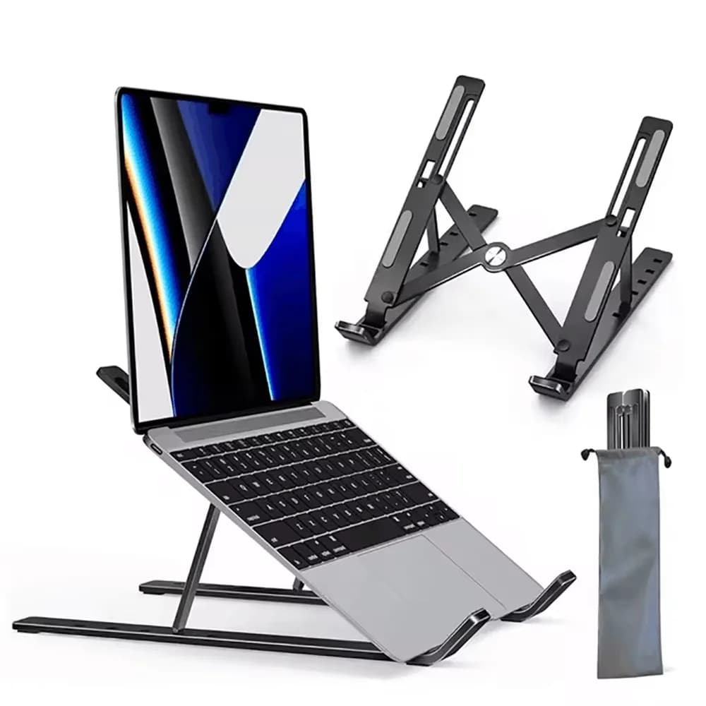 Adjustable Laptop Holder Aluminum Alloy Notebook Stand Lifting Cooling Bracket For Macbook Lenovo Portable Computer Accessories