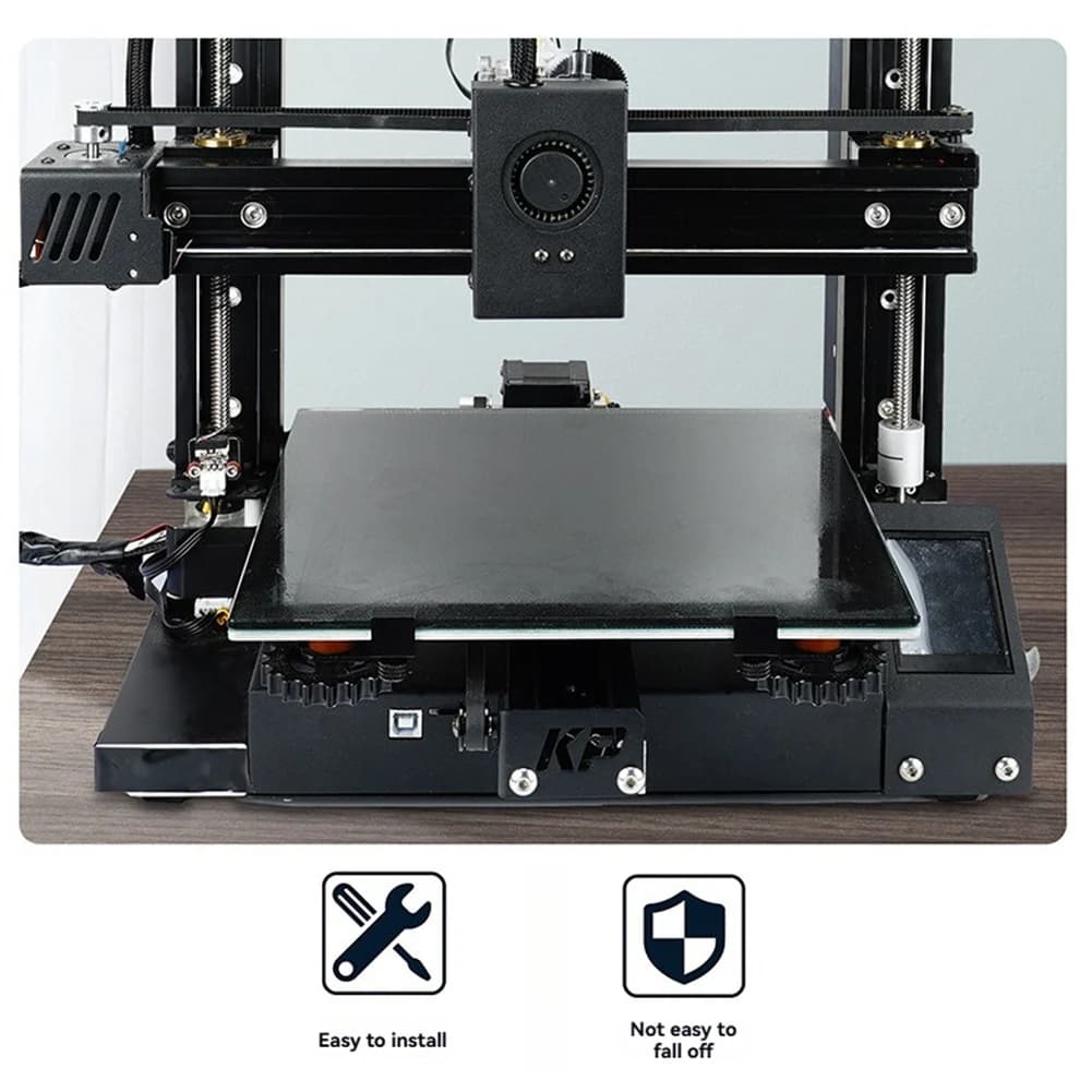 ABAN 8pcs 3D Printer Parts Platform Heated Adjustable Bed Clip for 3 CR10 Hotbed Printing Platform Glass Plate Black