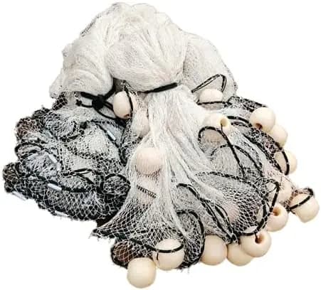 Rete da Pesca in Nylon Resistente, Fatta a Mano per Stagni, Maglia 3 cm, Altezza 2-5 m, Lunghezza 10 m