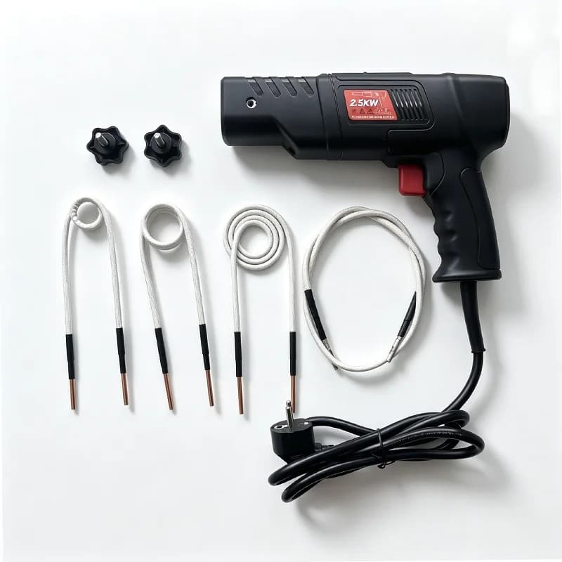2500W Hand‑Held Induction Heater Magnetic Bolt Heater Tool Portable Flameless Induction Heating Gun for Rusty Nuts Bolts Removal