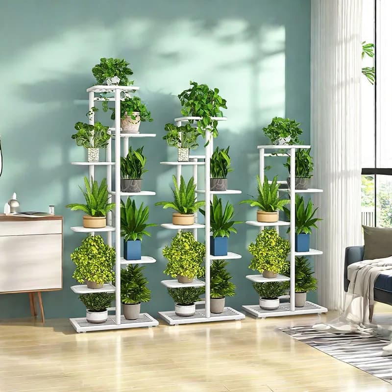 Plant support flower support flower support for flowers organizer for flower pots iron 4/5/6 layers support for plants shelves organizer for pots