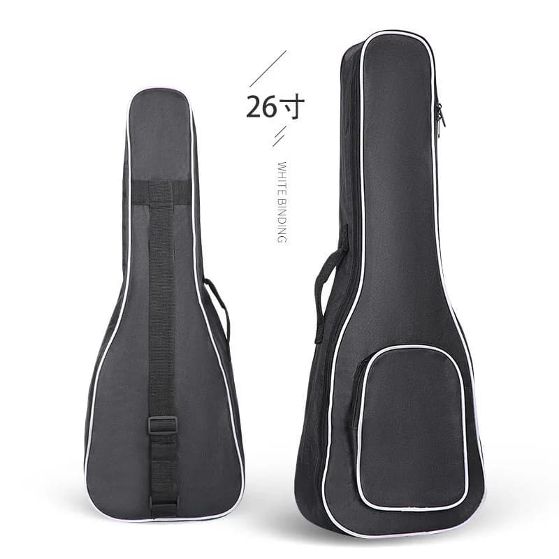 Borsa per Ukulele Impermeabile e Resistente con Bordo Bianco, Custodia per Chitarra Classica 21/23/26 Pollici, Accessori per Strumenti Musicali