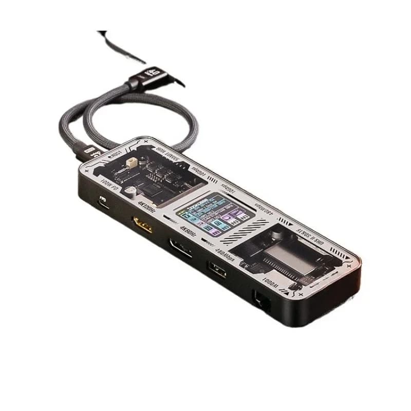 Adatto per proiezione schermo HDMI da laptop e tablet, lettore di schede 8K, docking station USB3.2