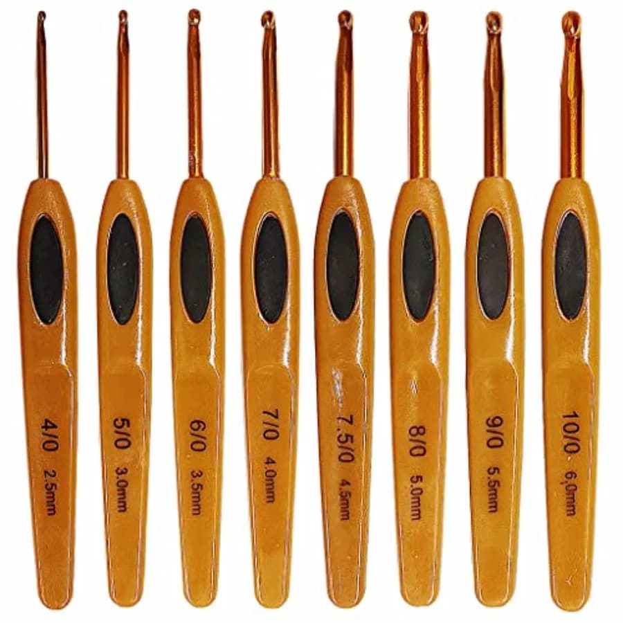 Crochet Hooks Set, Ergonomic Crochet Hooks with Number Marks for Grandmothers, Moms,,Beginners